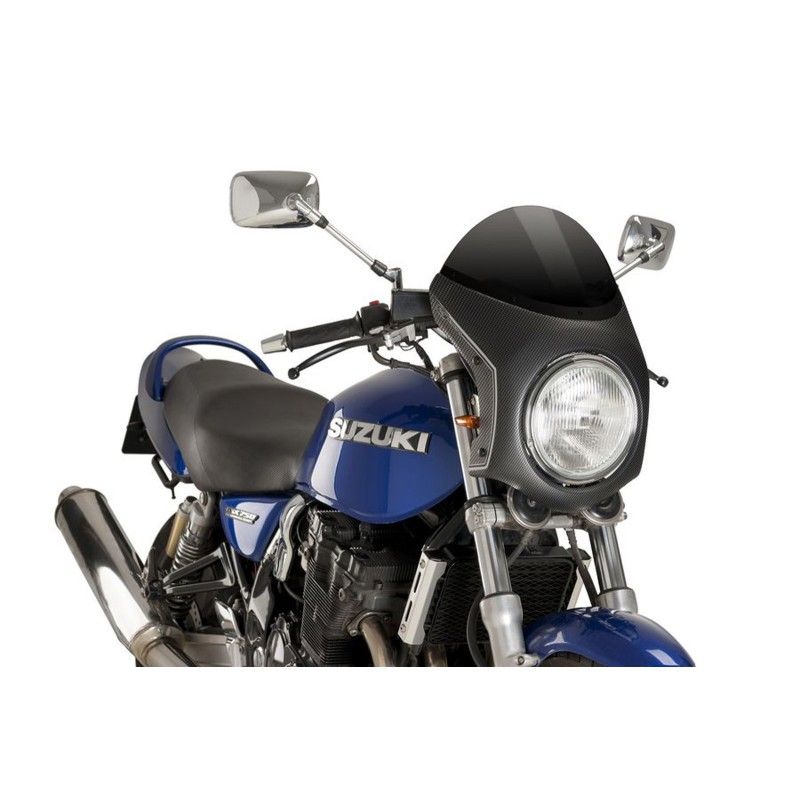 Demi-carenage Puig pour Triumph Thruxton R 16-19 noir carbone