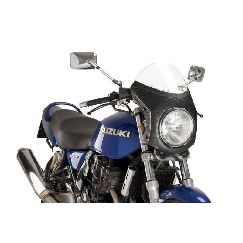 Puig Halbverkleidungs-Windschutzscheibe fur Triumph Thruxton 16 19 transparenter Kohlenstoff