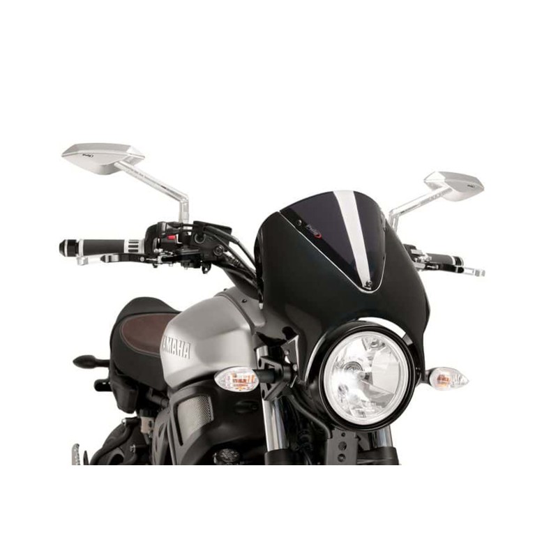 PARABRISAS TRASERA PUIG YAMAHA XSR700 16-20 HUMO OSCURO-NEGRO