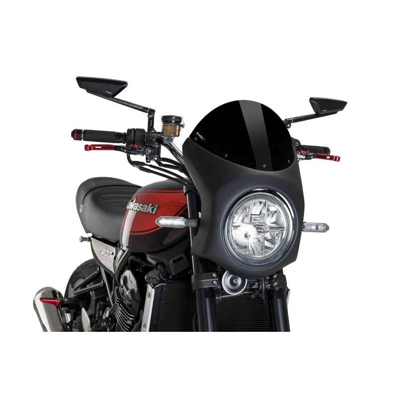 PUIG ECRAN SEMI-CARENE KAWASAKI ZEPHYR 750 96-99 NOIR-NOIR