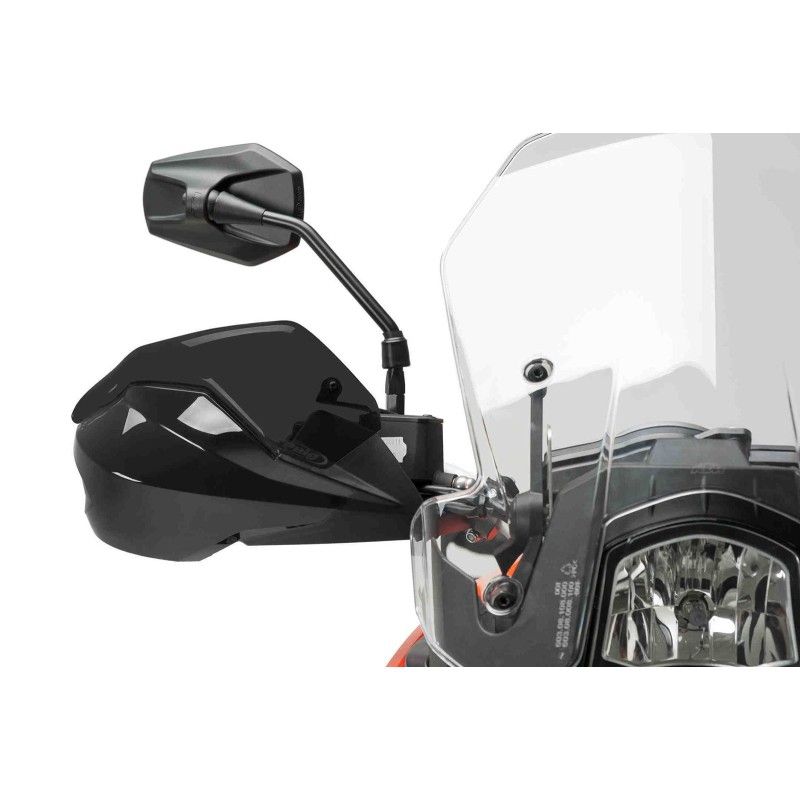 Extension de protege-mains Puig pour KTM 690 Duke 16-19, fume fonce