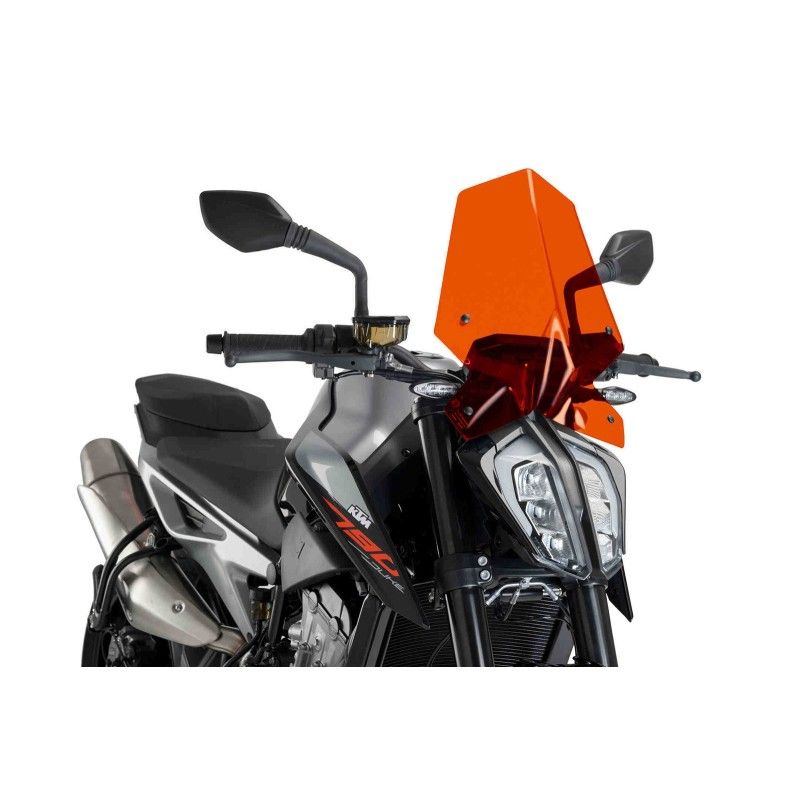 puig cupolino naked ng sport per ktm 890 r duke 20 24 arancione