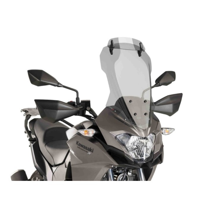 PUIG CUPOLINO TOURING-VISIERA KAWASAKI VERSYS-X 300 ADVENTURE 17-20 FUME CHIARO