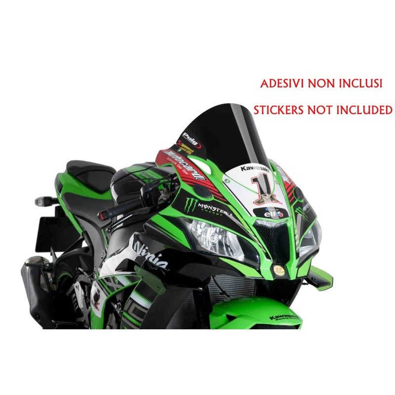 Puig Windschutzscheibe R Racer fur Kawasaki ZX 10R Ninja KRT 16 20 schwarz