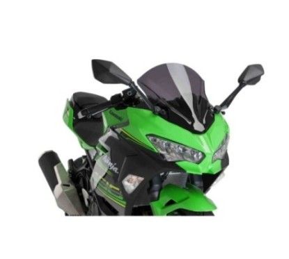 puig z racing windshield for kawasaki ninja 400 18 24 dark smoke