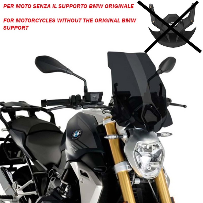PUIG PARE - BRISE NAKED N.G. TOURING BMW R1250 R 19-22 FUMEE FONCE