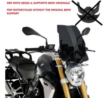 PUIG CUPOLINO NAKED N.G. TOURING BMW R1250 R 18-22 FUME SCURO