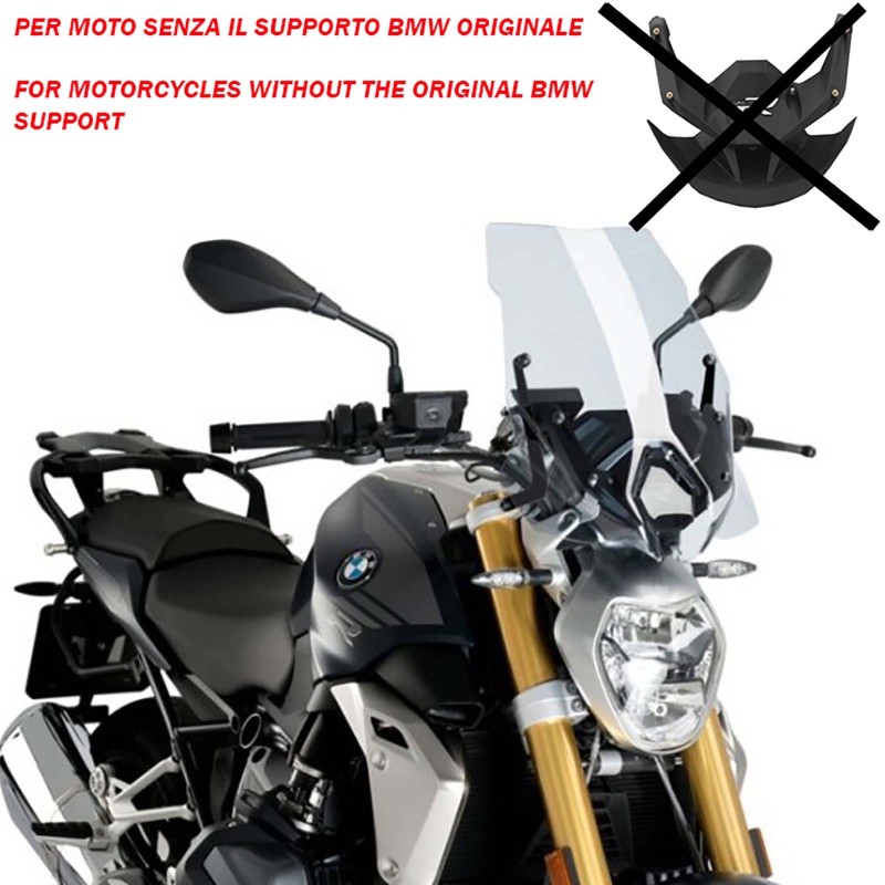 PUIG PARE - BRISE NAKED N.G. TOURING BMW R1250 R 19-22 TRANSPARENT