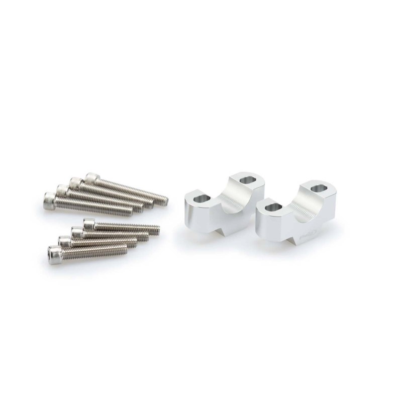 puig risers for handlebars yamaha tracer 9 gt plus 23 25 silver 3740p