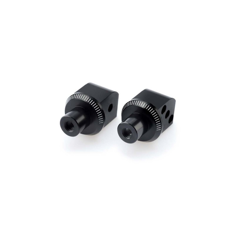 Adaptateurs de repose-pieds passager fixes Puig pour Kawasaki Z1000 SE 14/16, noir