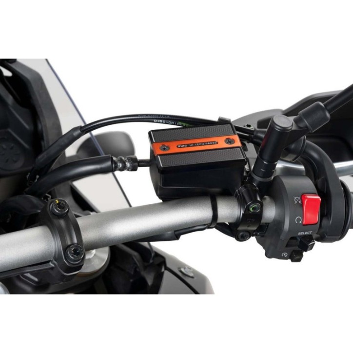 PUIG TAPPO SERBATOIO ANTERIORE PER FLUIDO FRENO YAMAHA MT-07 PURE 23-24 ARANCIONE