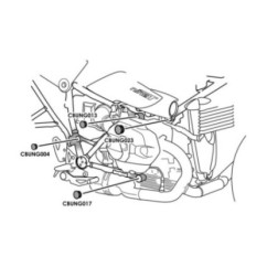 PUIG TAPPI TELAIO BMW R NINE T URBAN G S 21-24 NERO