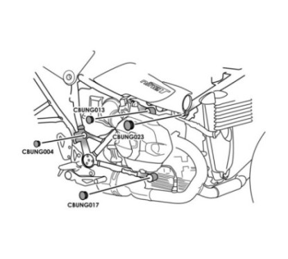 PUIG TAPPI TELAIO BMW R NINE T URBAN G S 21-24 NERO