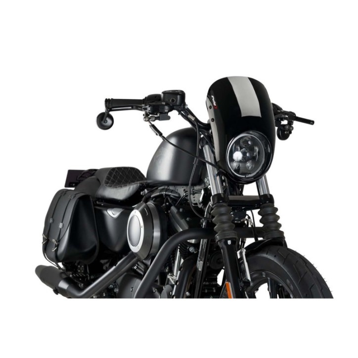 CUBREPUERTAS SEMICARENADO PUIG ANARCHY HARLEY D.SPORTSTER XL883N IRON 21-22 NEGRO