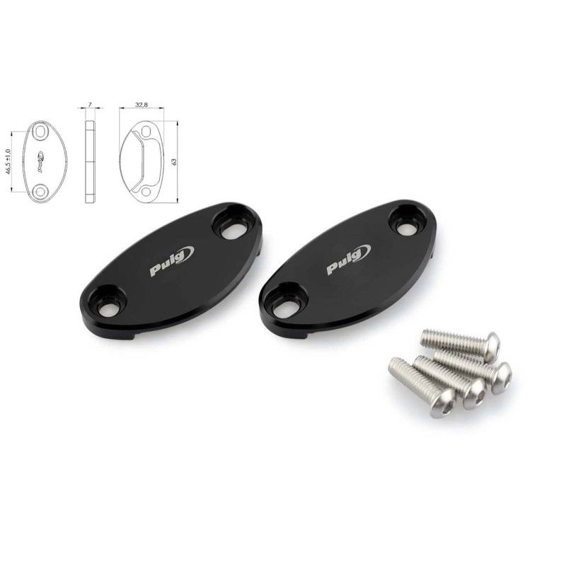 Tapa de espejo Puig para Kawasaki ZX-10R Ninja KRT 16-18 negra