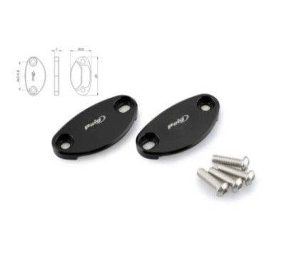 puig tappo foro specchietto per kawasaki zx 10r ninja krt 16 18 nero