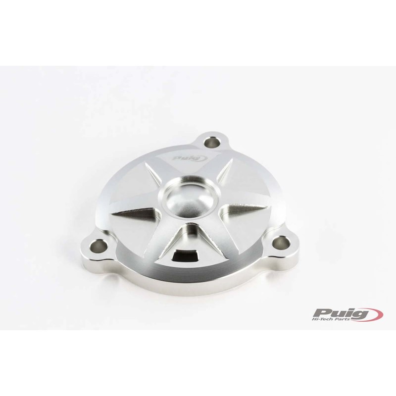 COUVERCLE D'AXE DE BRAS OSCILLANT PUIG YAMAHA T-MAX 530 DX SX 17-19 ARGENT