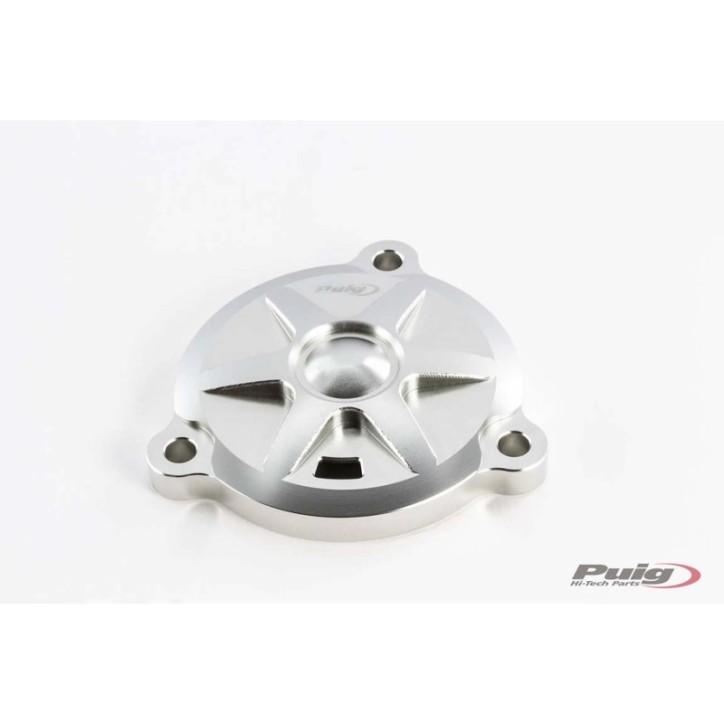 COUVERCLE D'AXE DE BRAS OSCILLANT PUIG YAMAHA T-MAX 530 DX/SX 17-19 ARGENT