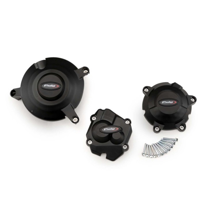 PUIG PROTEZIONE CARTER MOTORE TRACK PER CAMPIONATO KAWASAKI ZX-10R NINJA KRT 16-20 NERO