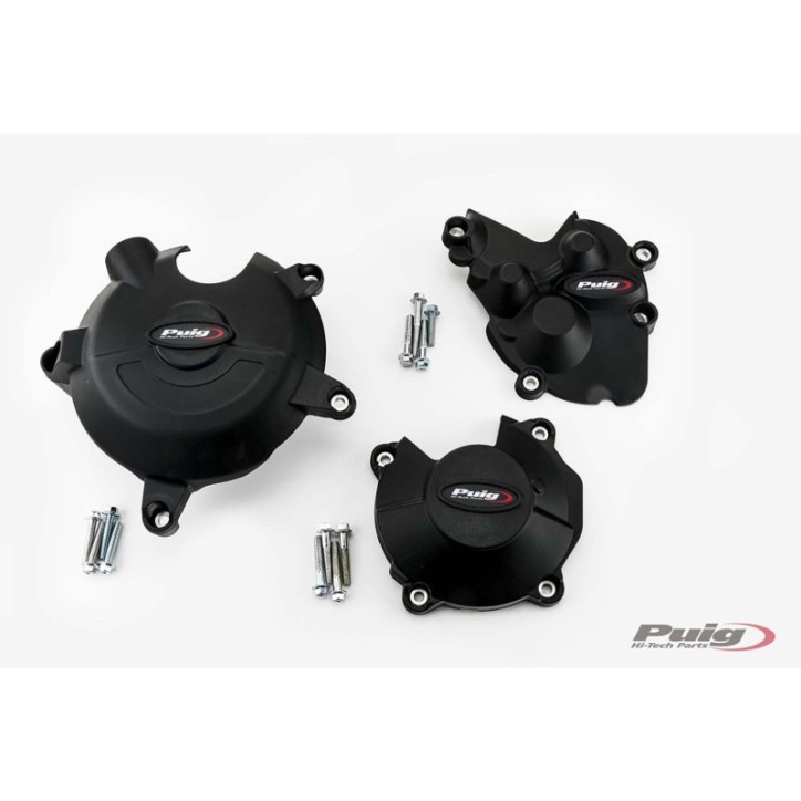 PUIG TRACK ENGINE CRANKCASE PROTECTION FOR KAWASAKI ZX-6R NINJA CHAMPIONSHIP 09-16 BLACK