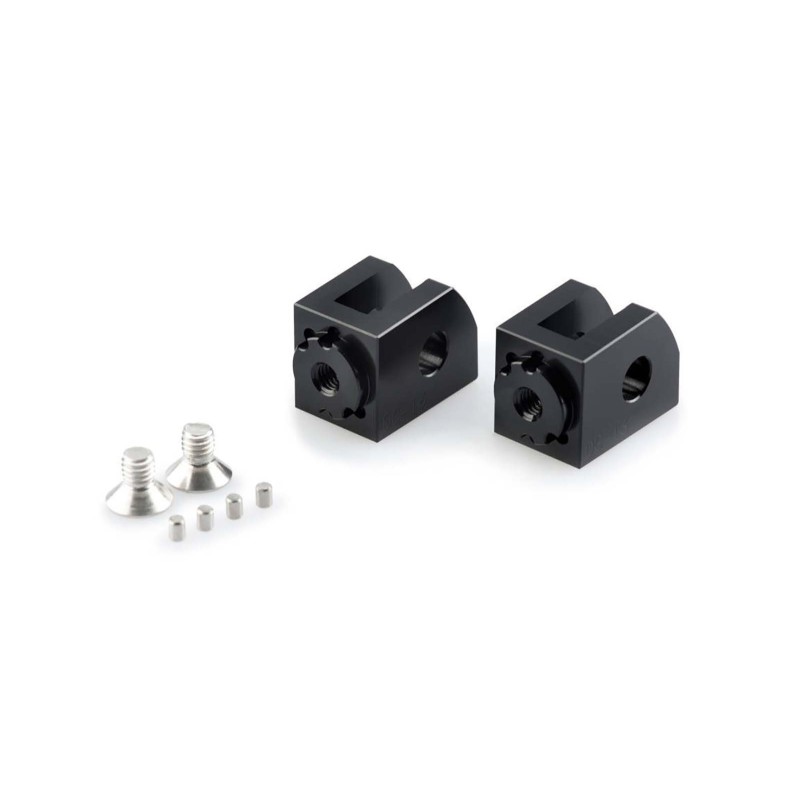 Puig verstellbare Fahrerfussrastenadapter Yamaha YZF R125 23 25 schwarz