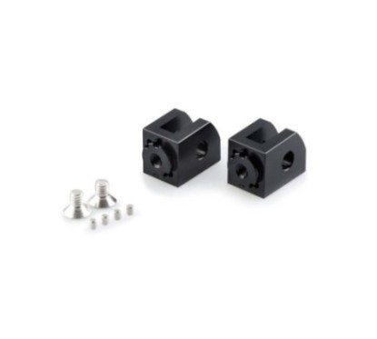 Puig verstellbare Fahrerfussrastenadapter Yamaha YZF R125 23 25 schwarz
