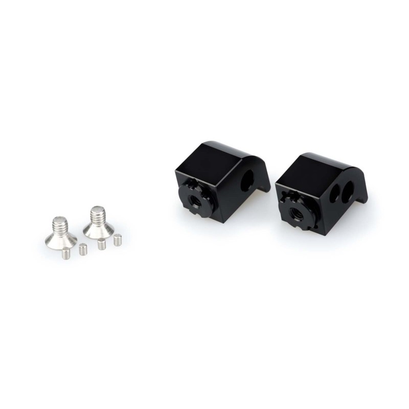 puig adjustable passenger footrest adapters for yamaha mt 07 pure 23 24 black