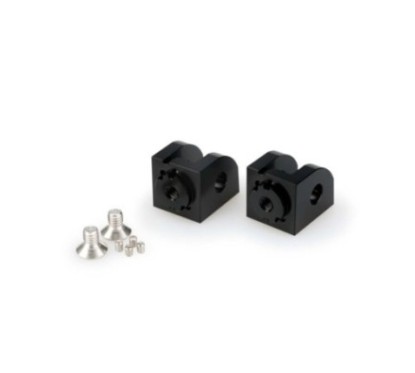 Puig verstellbare Fahrerrastenadapter Suzuki GSX S1000 GX 24 25 schwarz