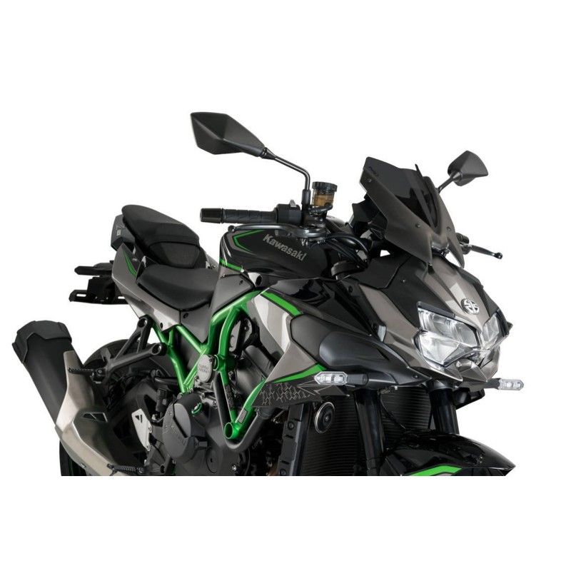 Cupula deportiva Puig Naked NG para Kawasaki Z H2 2024 ahumada oscura