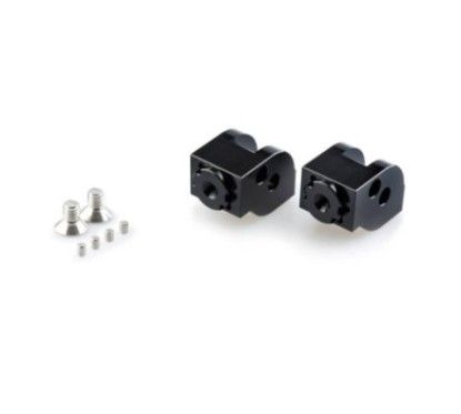 puig adjustable rider and passenger footrest adapters for ducati monster 797 plus 17 20 black