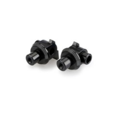 Adaptateurs Puig pour repose-pieds fixes pour Yamaha Tener 700 World Raid 22/25, noir