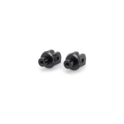 puig fixed rider pegs adapters for yamaha yzf r125 19 22 black