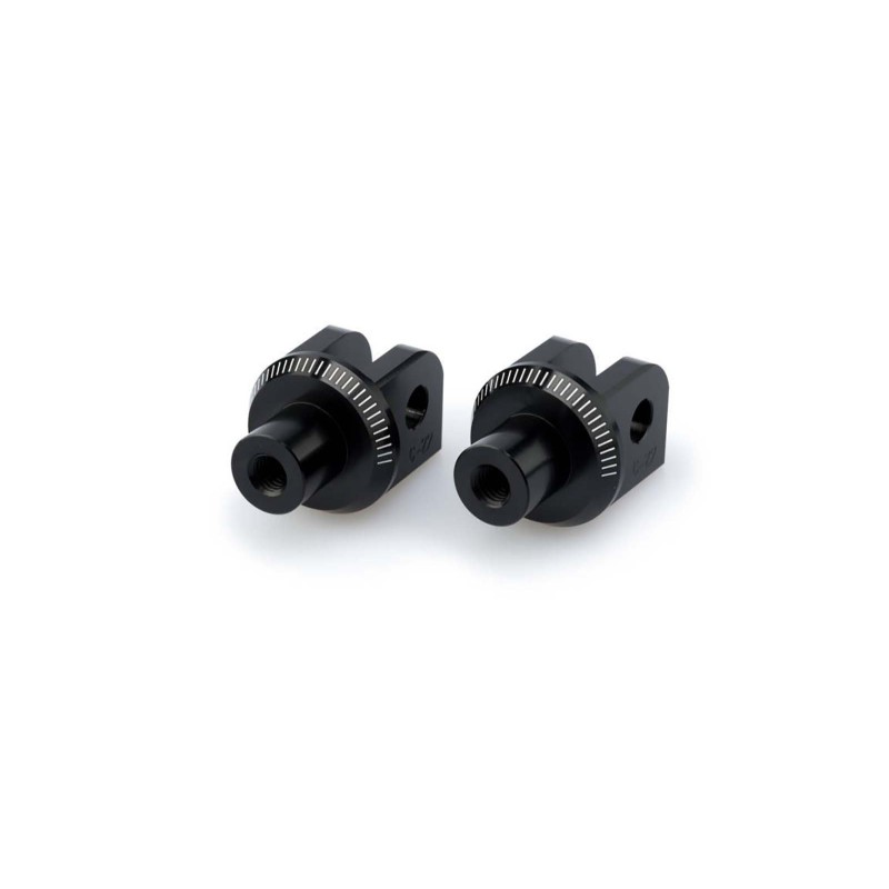 Adaptateurs Puig pour repose-pieds fixes Honda NC750 DCT 21/25, noir