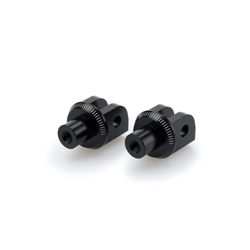 Adaptateurs Puig pour repose-pieds fixes Kawasaki Ninja E 1 24 25, noir
