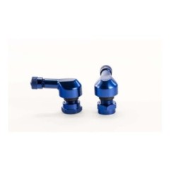 RACINGBIKE 90 DEGREE VALVES FOR TUBELESS TIRES BLUE COLOR - Diameter: 11.3 mm - COD. 5591A-RB