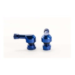 RACINGBIKE VALVES 90 DEGRES POUR PNEUS TUBELESS COULEUR BLEU - DiamEtre: 11,3 mm