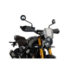 PUIG-FRONTVERKLEIDUNG AUS ALUMINIUM INDIAN FTR1200 R CARBON 23-24 SILBER