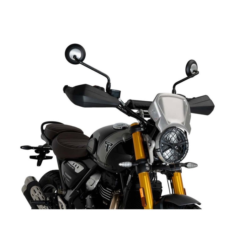 PUIG-FRONTVERKLEIDUNG AUS ALUMINIUM INDIAN FTR1200 R CARBON 23-24 SILBER