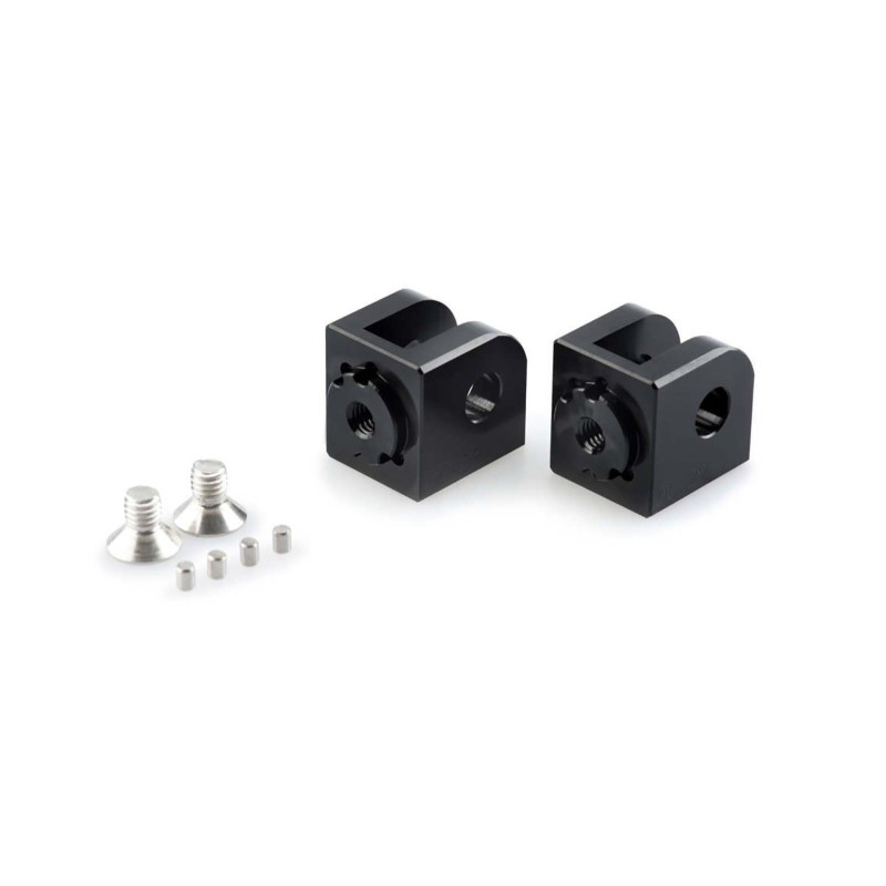 puig adjustable rider pegs adapters honda nc750 dct 21 25 black