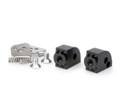 Adaptateurs Puig pour repose-pieds passager reglables Suzuki DL1050 V-Strom de 23/25, noir