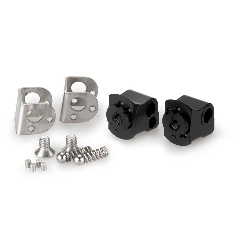 puig adjustable passenger pegs adapters for ktm 1290 r evo superduke 22 23 black