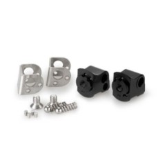 Adaptateurs de repose-pieds passager reglables Puig pour KTM 1290 RR Superduke 2022/24, noir