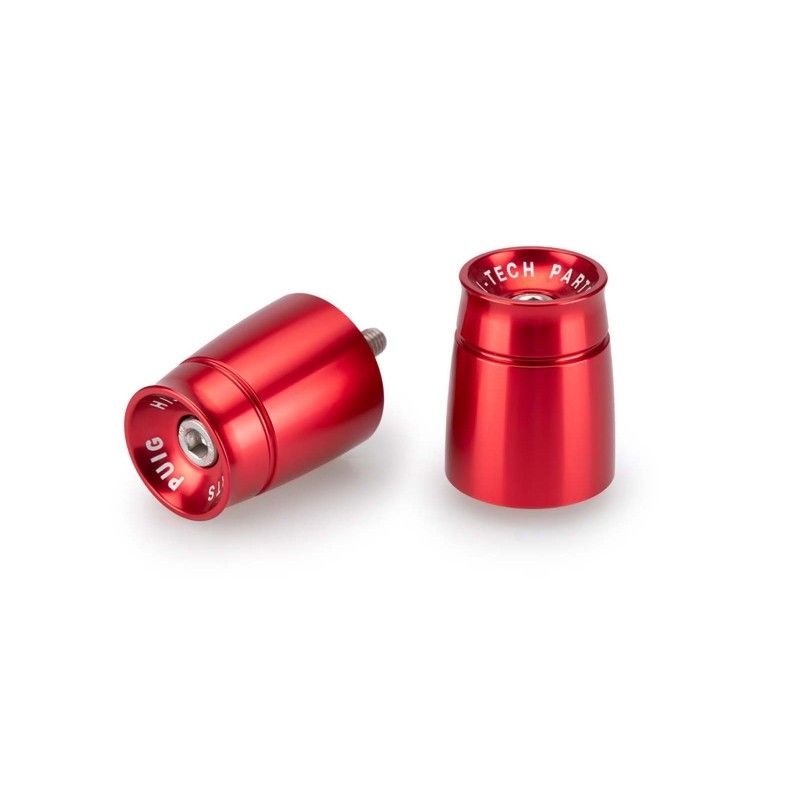 Extremos de manillar Puig Mod Sport para Yamaha YZF R6 Race 22 24 en color rojo