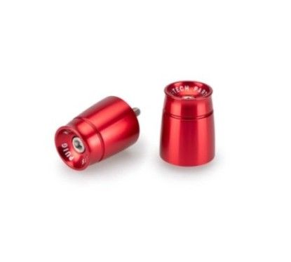 Extremos de manillar Puig Mod Sport para Yamaha YZF R6 Race 22 24 en color rojo