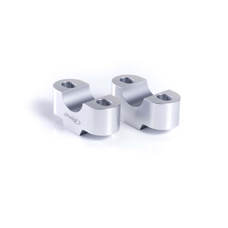 puig risers for handlebars kawasaki z500 24 25 silver 3671p