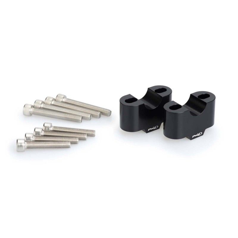 Elevadores Puig para manillar Kawasaki Z500 24/25 negro 3672N