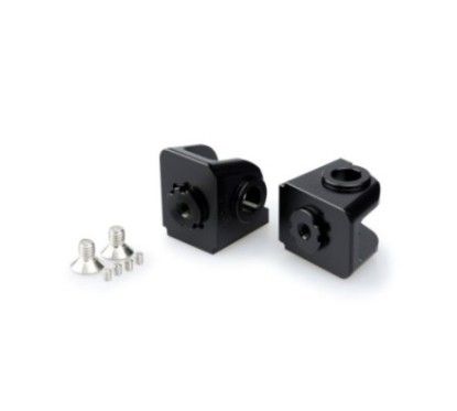 Adaptateurs de repose-pieds reglables Puig pour KTM 1090 Adventure 2021/2023, noir