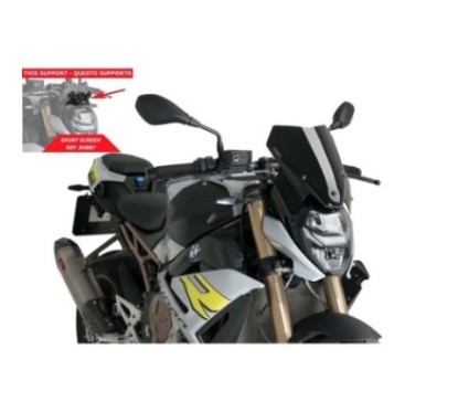 PANTALLA NAKED PUIG NG SPORT-SOPORTE OEM. BMW M1000 R 23-24 NEGRO