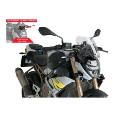 PANTALLA NAKED PUIG NG SPORT-SOPORTE OEM. BMW M1000 R 23-24 TRANSPARENTE