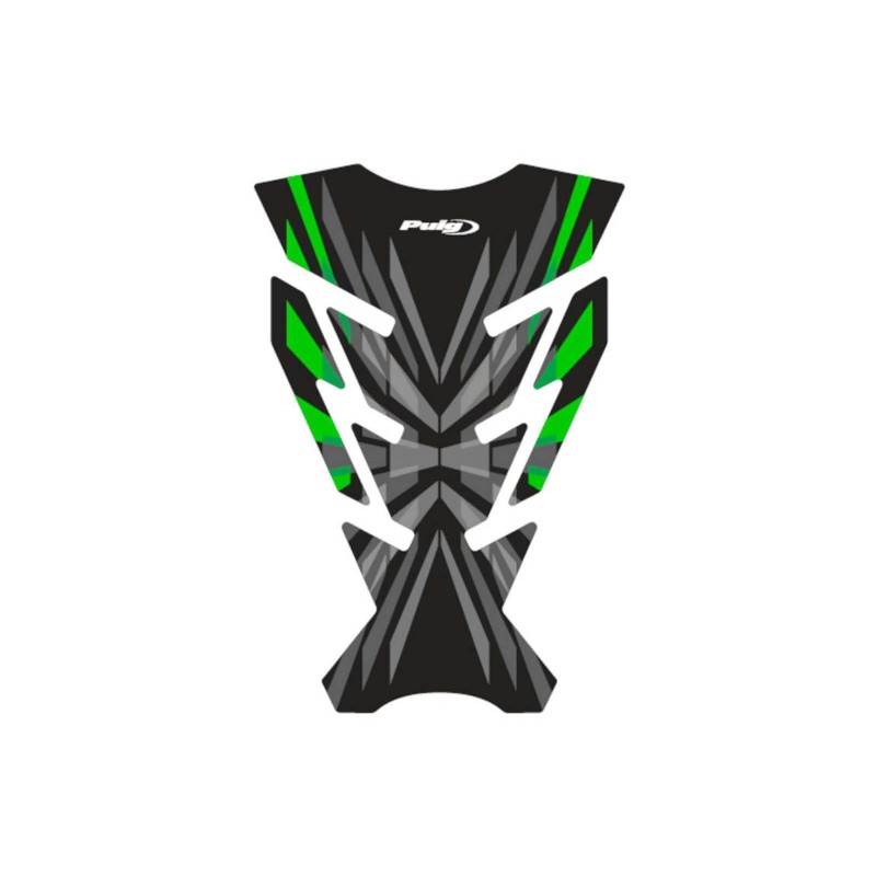 AUTOCOLLANTS DE PROTECTION DE RESERVOIR PUIG MODELE CHALLENGE VERT - ProtEge la moto des rayures et des rayons UV - Dimensions :